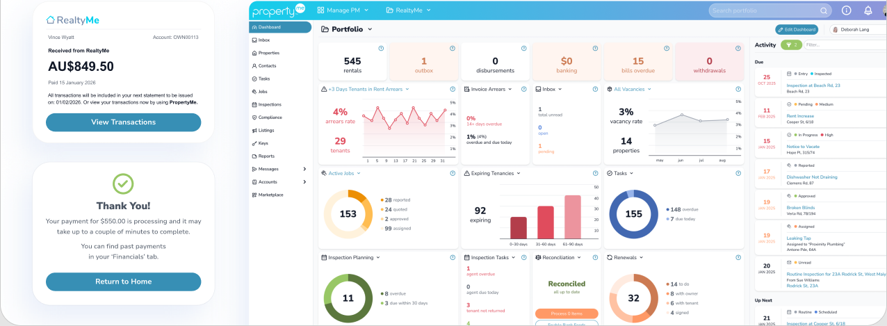 Manage PM with Trustless dashboard and payment confirmations