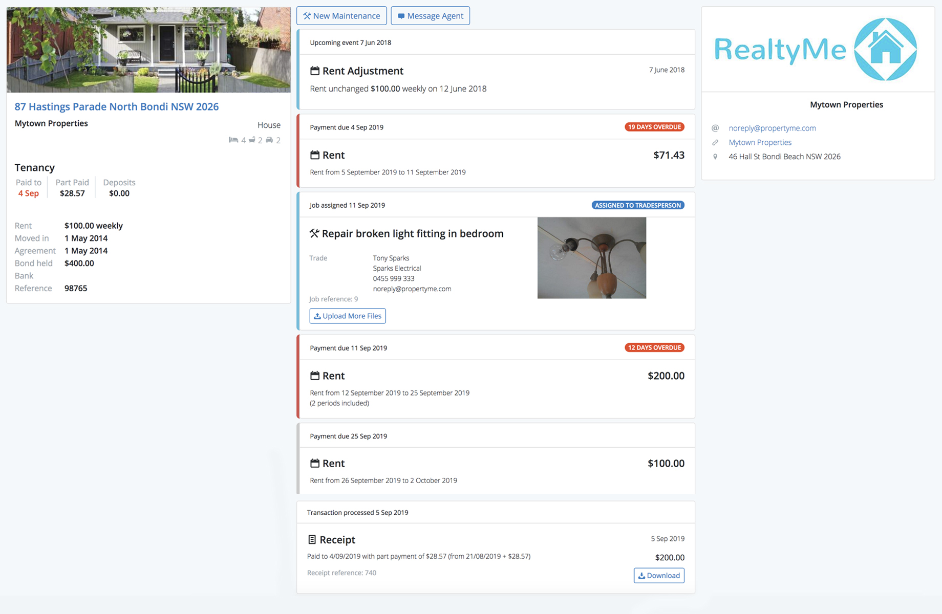 Tenant Access screenshot