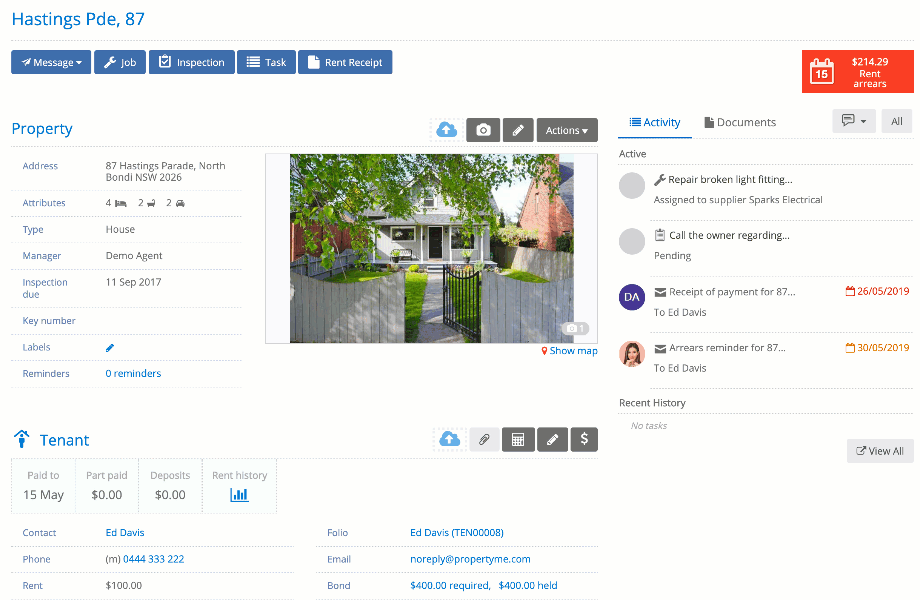 Properties and client views