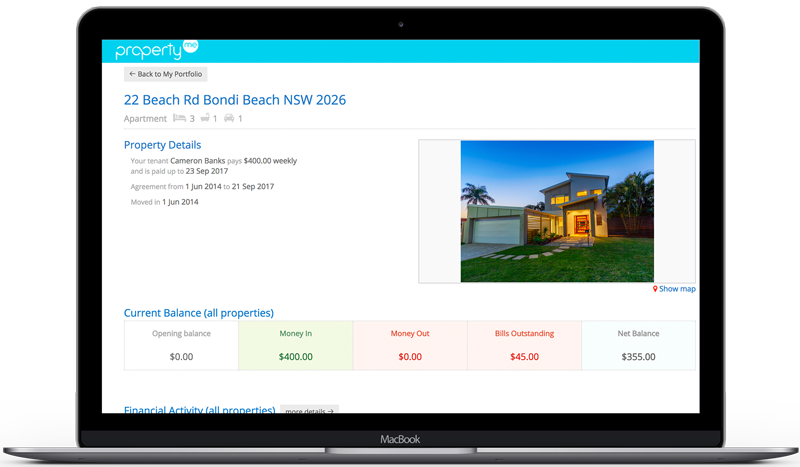 PropertyMe Owner Access portal