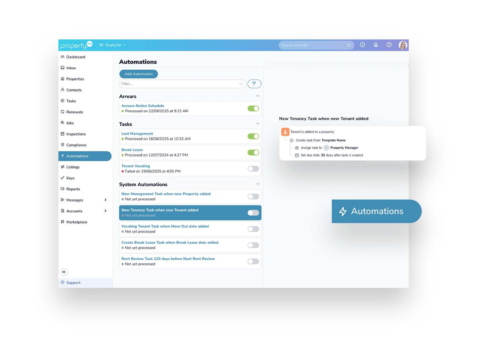 PropertyMe Knowledge Base