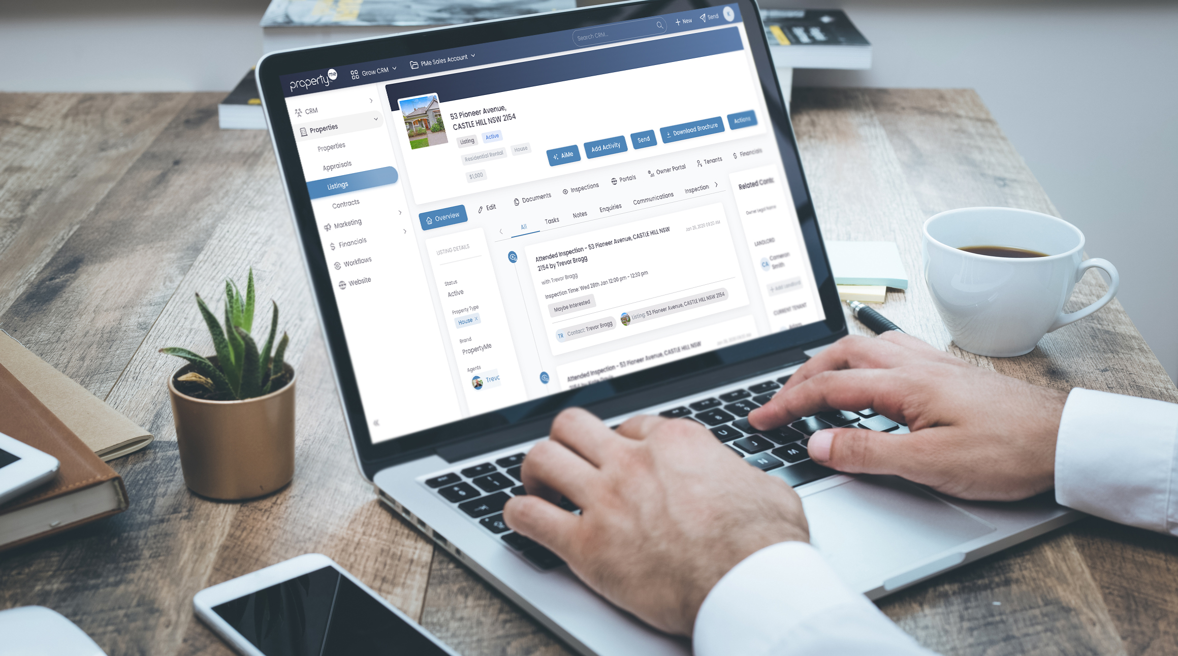 Crm ai sales laptop right