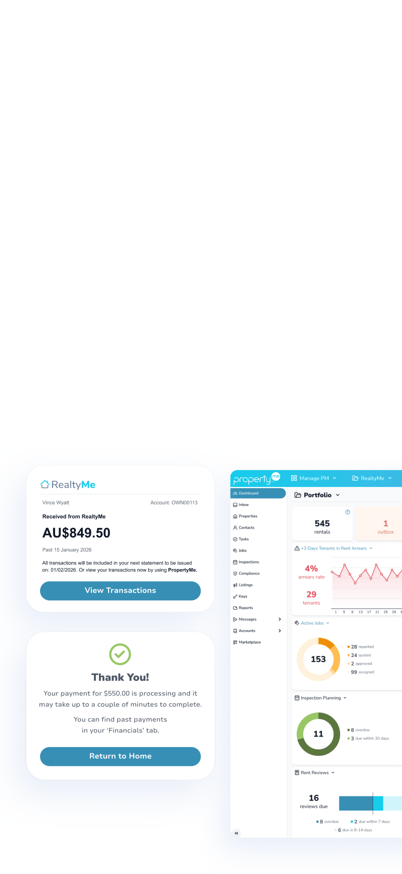 Manage PM with Trustless dashboard and payment confirmations