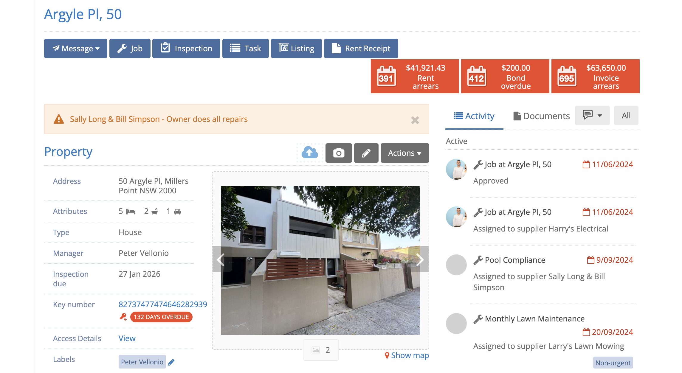 Activity Feed: Keep a record against every property, contact and job