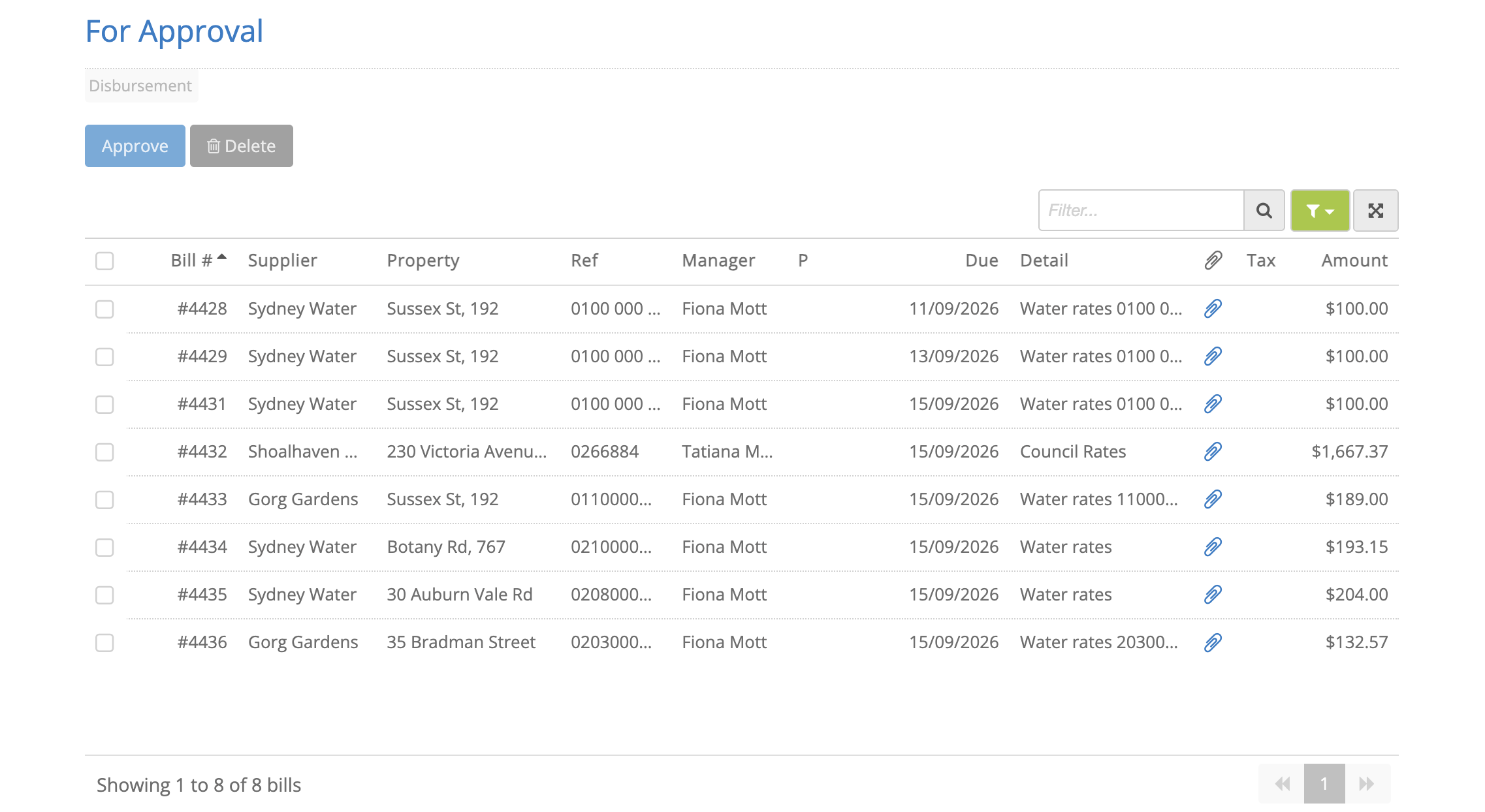 Disbursements: Statements that send themselves