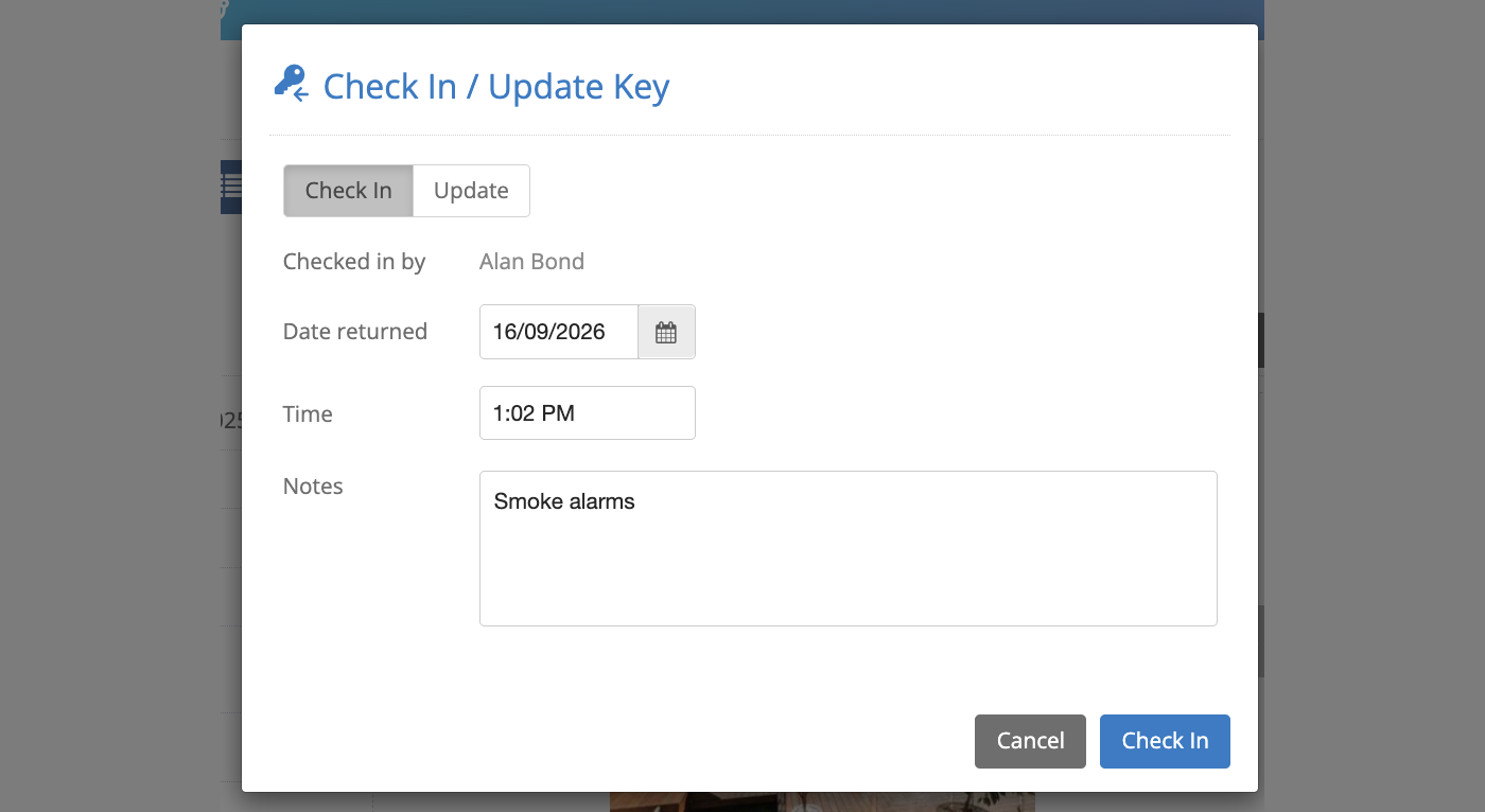 Key Management: See when keys go in and out