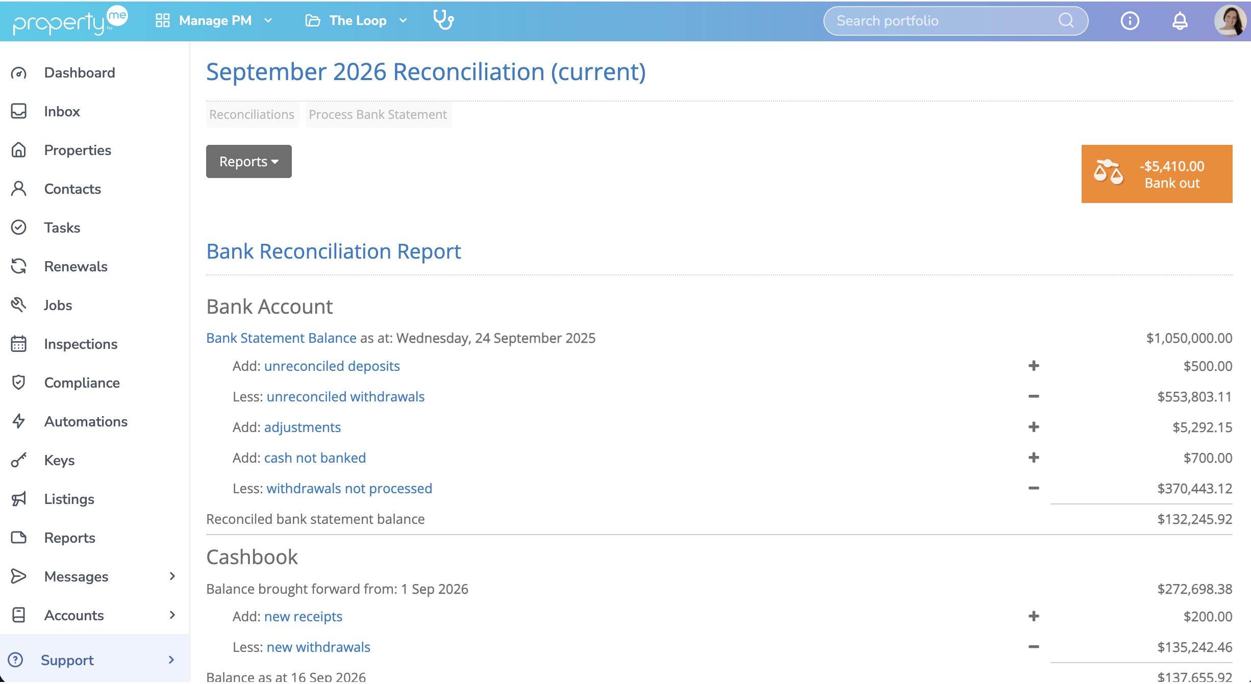 Reconciliation: Match transactions automatically
