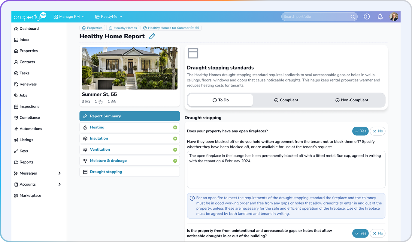 Healthy homes task 1
