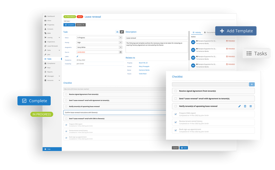 Cloud Property Management Software Features - PropertyMe