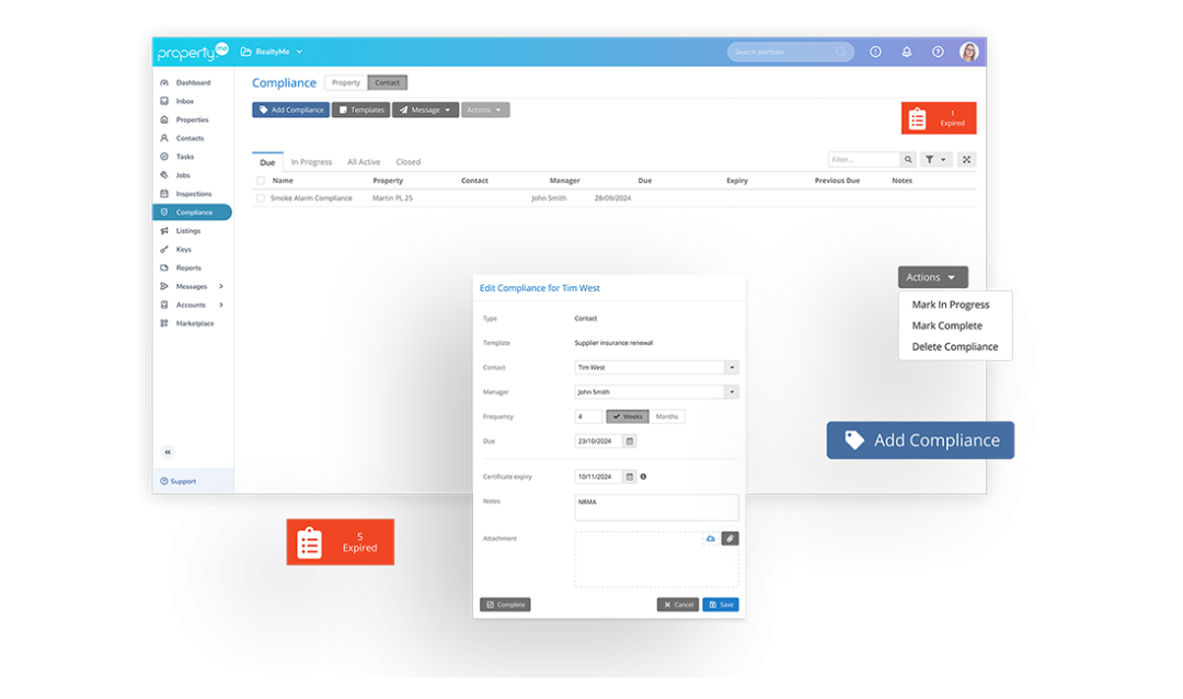 Cloud Property Management Software Features - PropertyMe