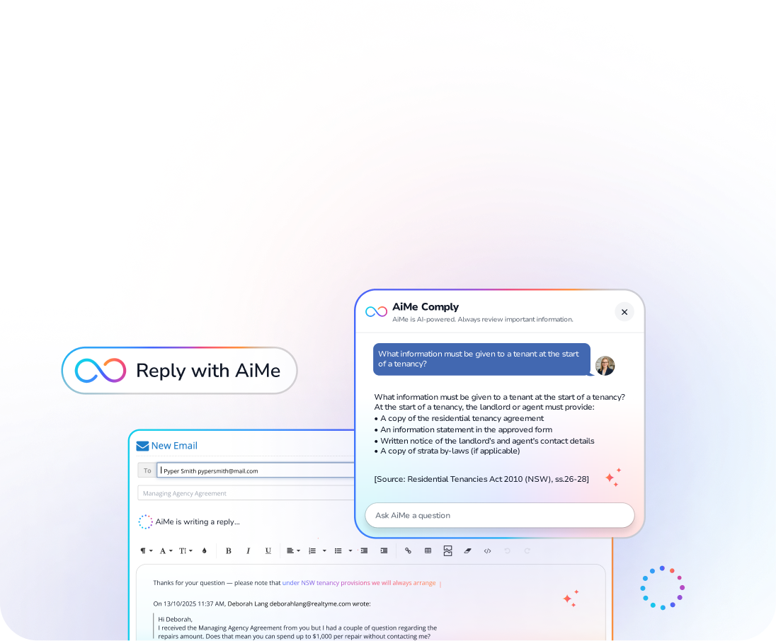 AiMe AI assistant interface